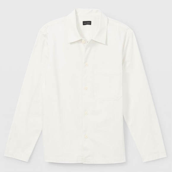 Long Slv Textured Stndrd Workshirt - New With Tags - NEVER WORN - Blanc de Blanc - Picture 4 of 4